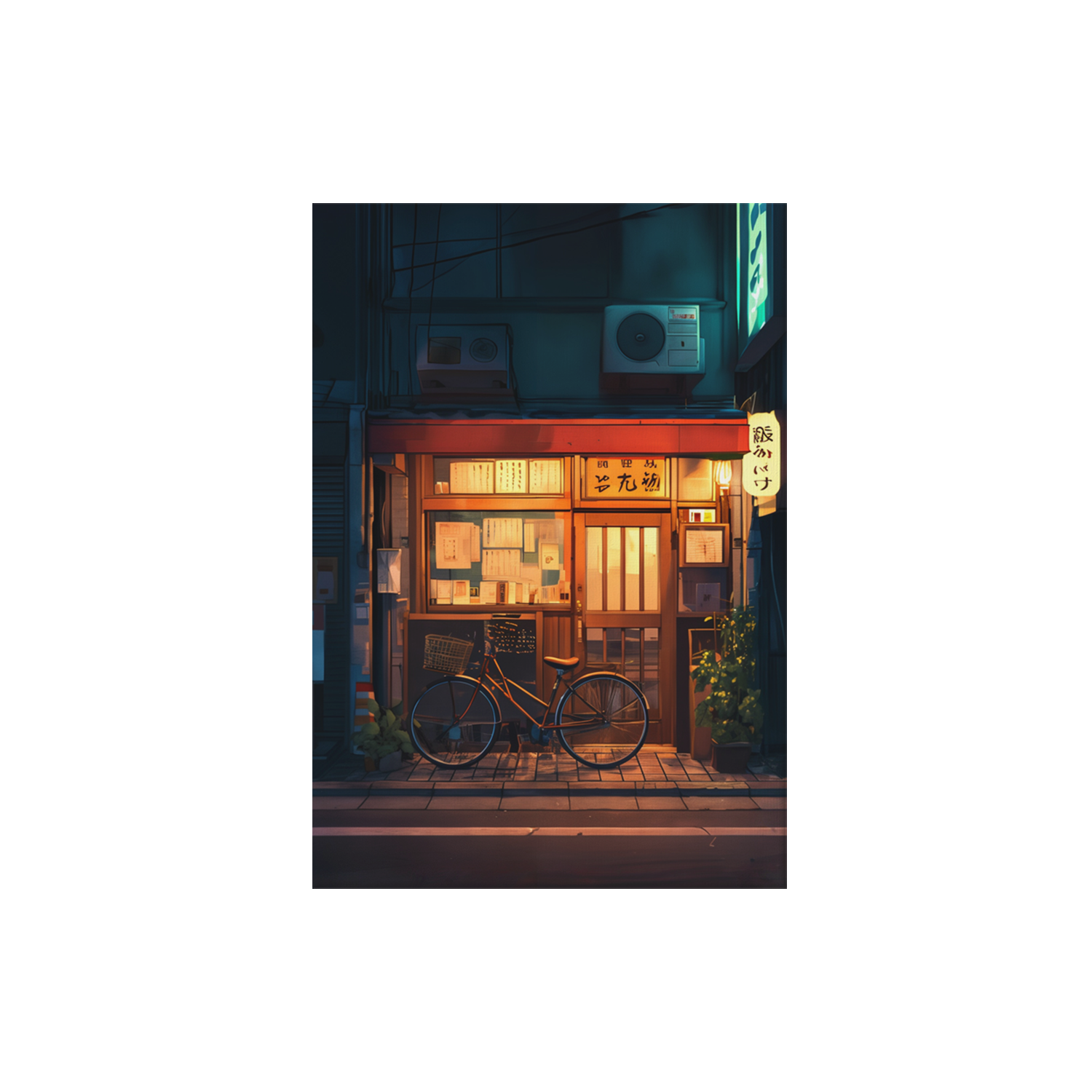 Dotonbori Local Ramen Shop poster print preview by Seji Art