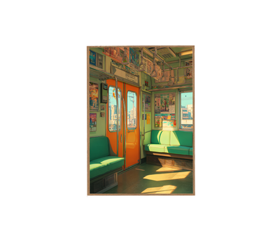 Tokyo Train Art