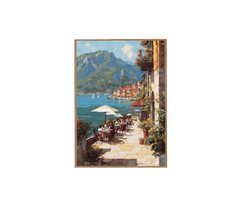 Hallstatt Lakeside Afternoon Wall Art Print poster original preview