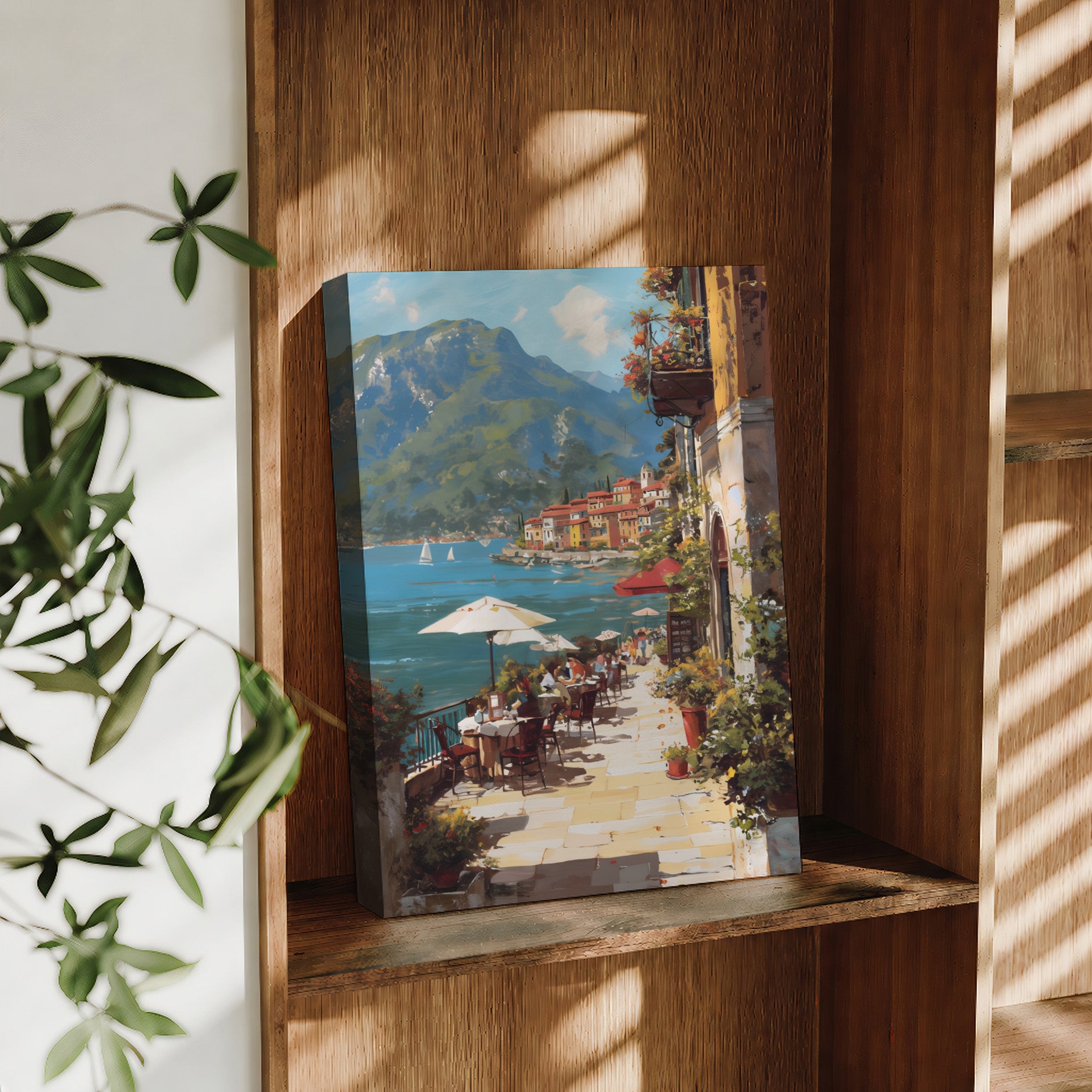 Hallstatt Lakeside Afternoon large format wall art preview by Seji Art