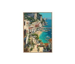 Antibes French Riviera Marina Wall Art Print poster original preview