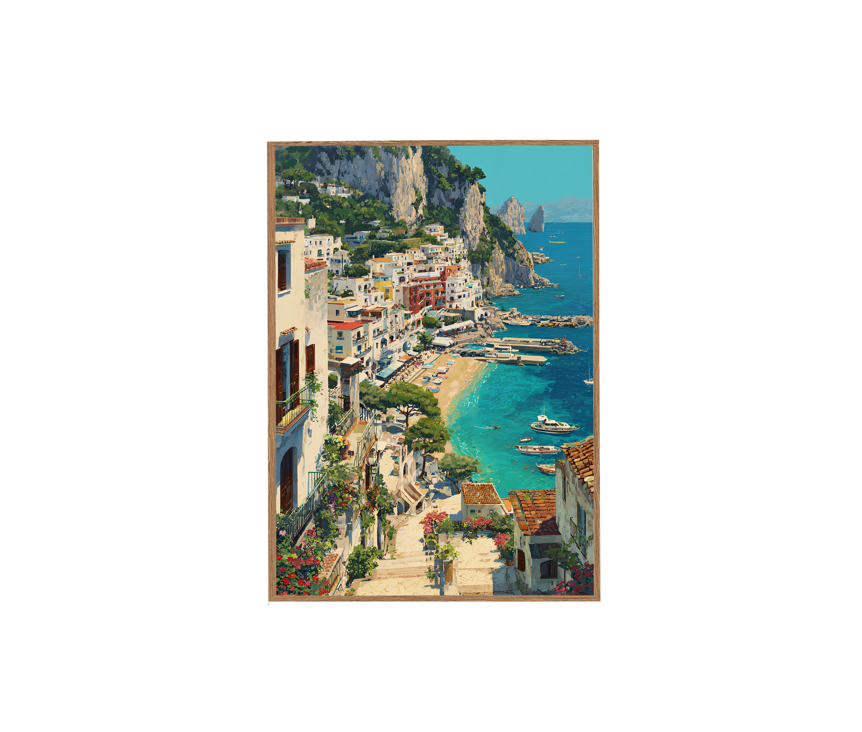 Mediterranean Marina Art