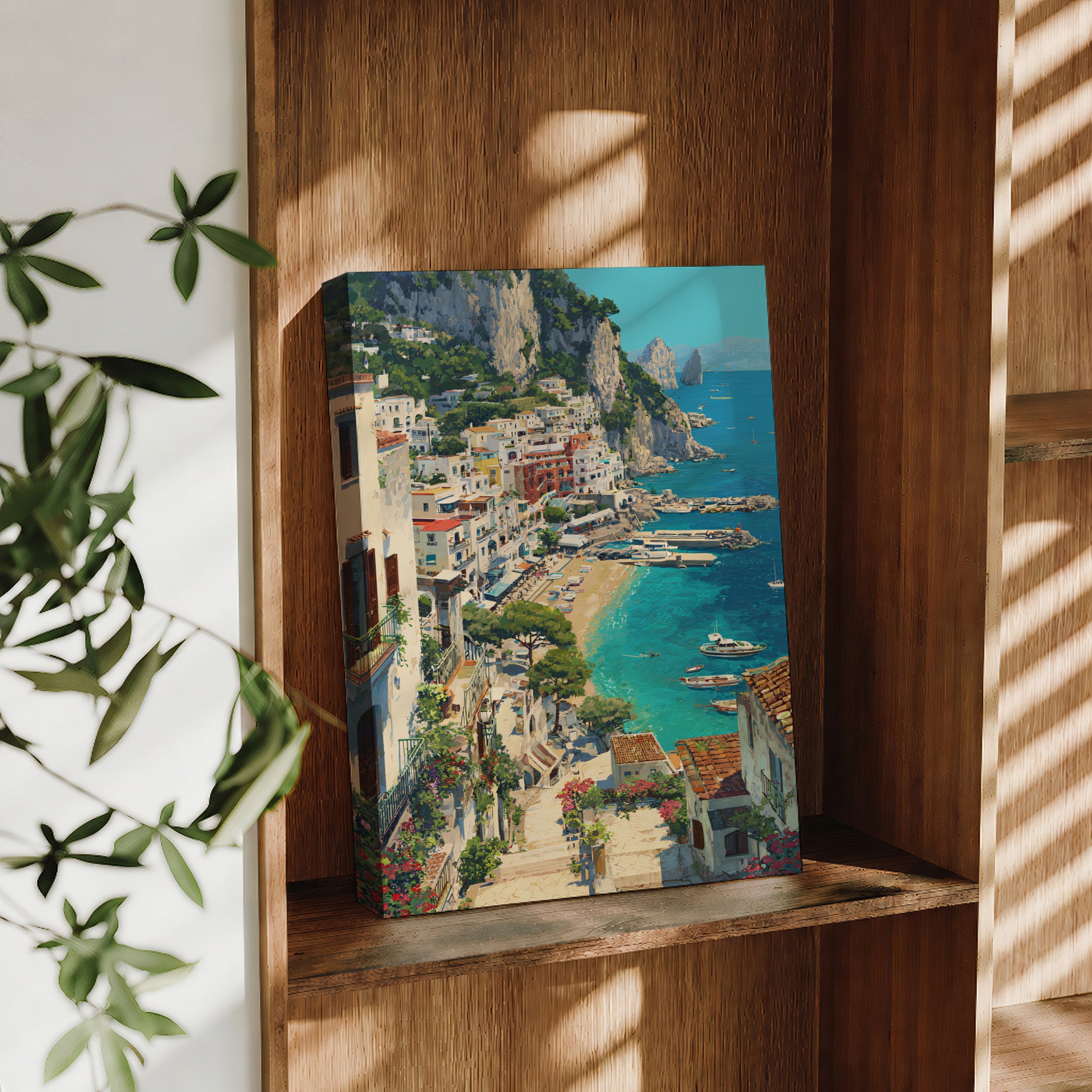 Antibes French Riviera Marina large format wall art preview by Seji Art
