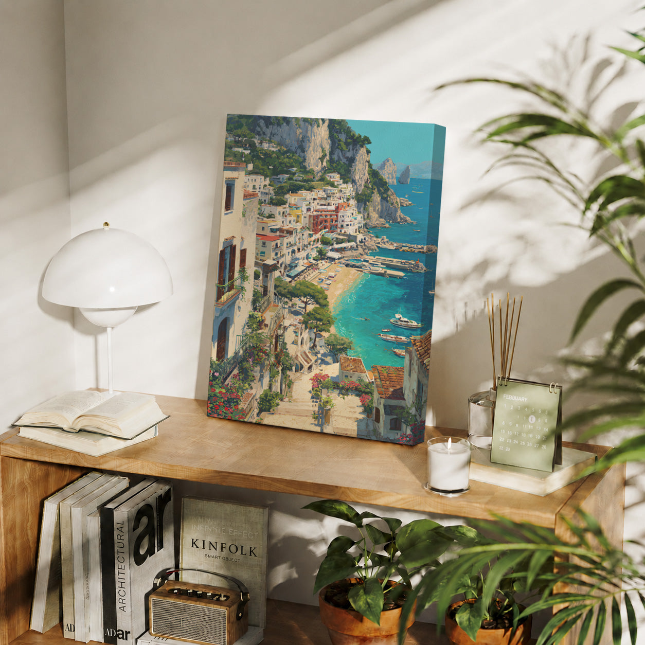 Antibes French Riviera Marina gallery wall decor mockup by Seji Art