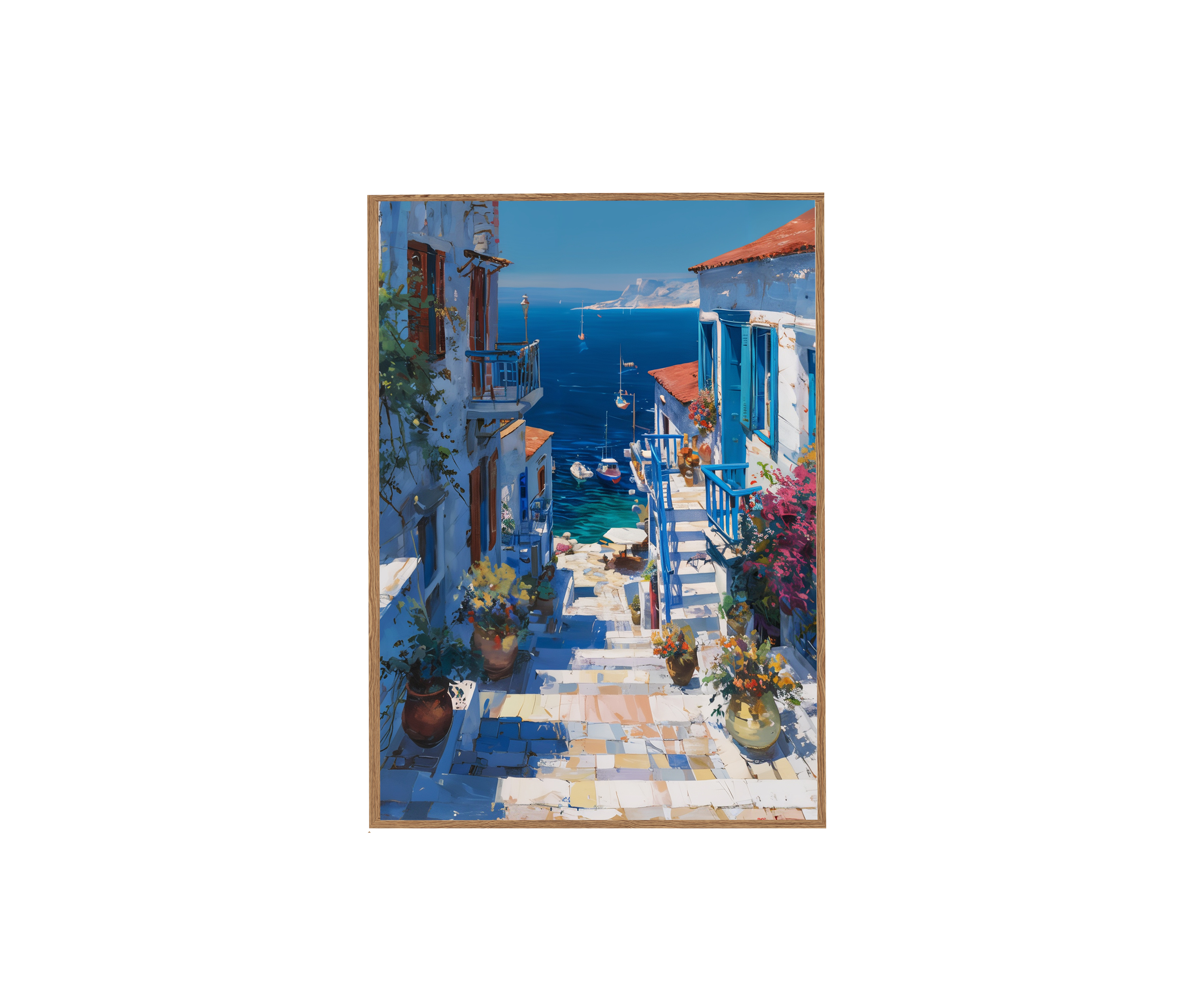 European Coastal Village Art