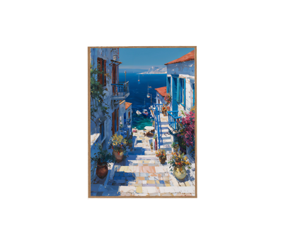 European Coastal Village Art