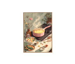 Tuscan Kitchen Pasta Still Life Wall Art Print