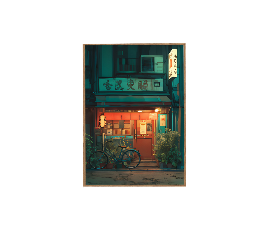 Kitazawa Tokyo Shimokitazawa wall art print by Seji Art