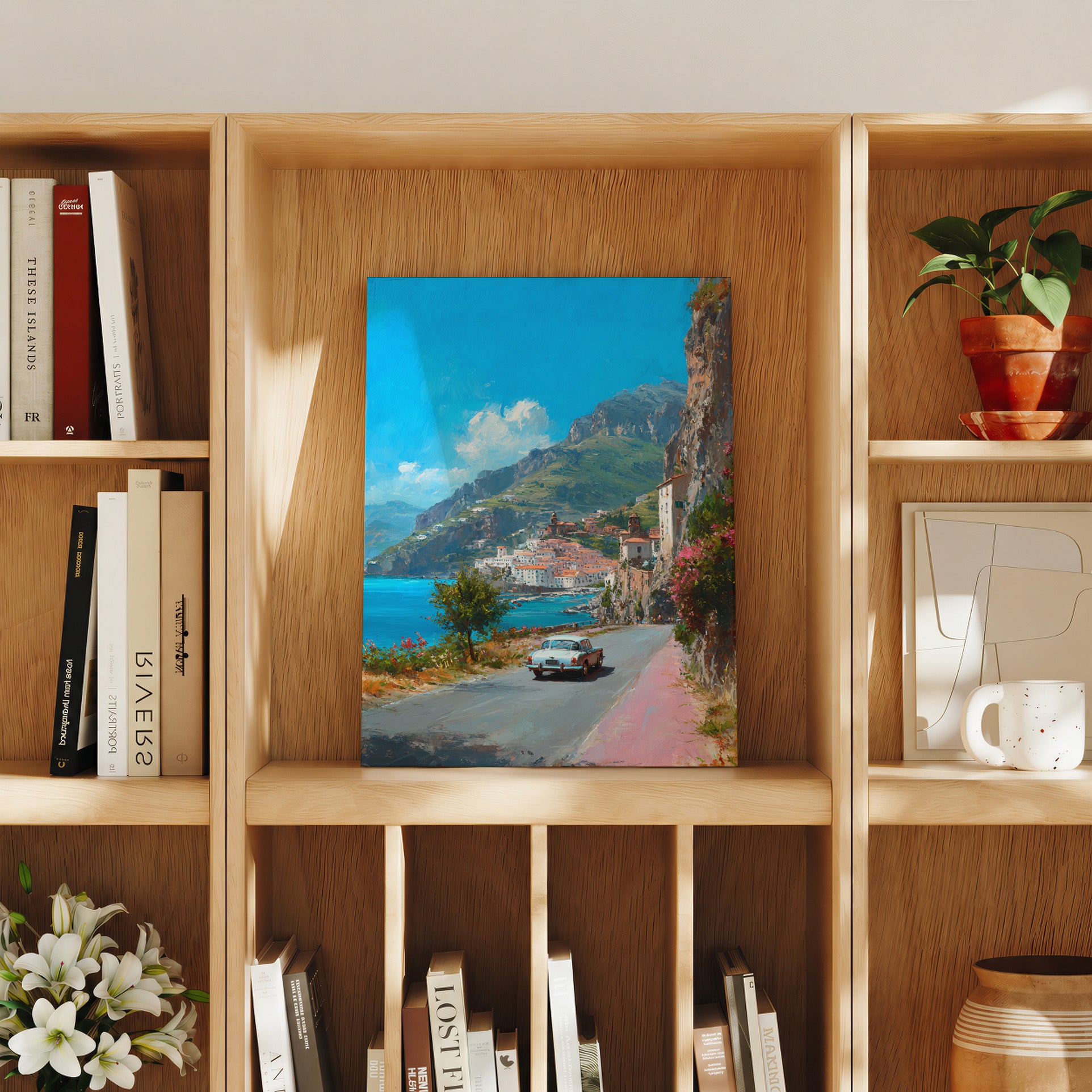 Maiori Amalfi Coast travel art print product preview by Seji Art