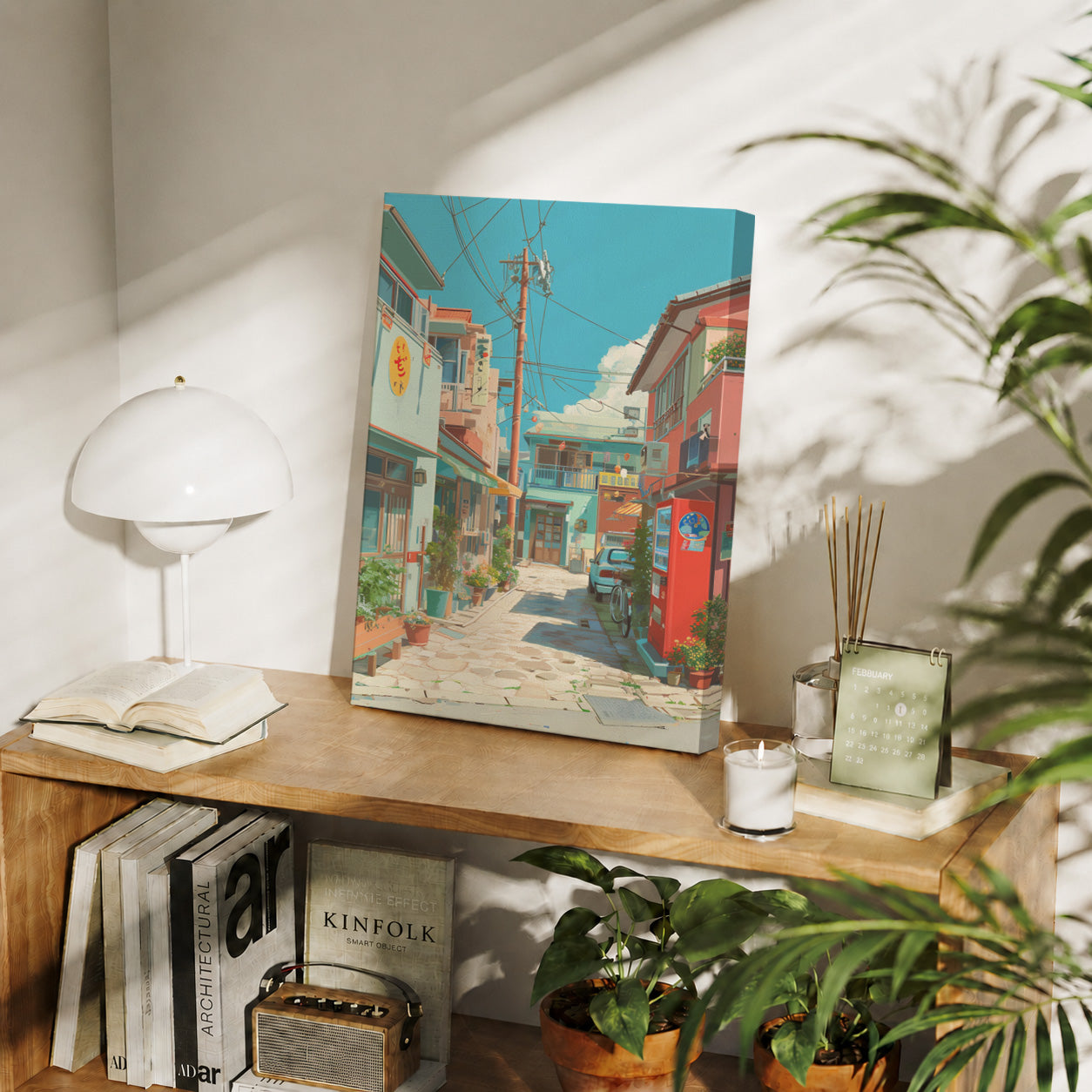 Kagurazaka Tokyo Vintage Alley gallery wall decor mockup by Seji Art