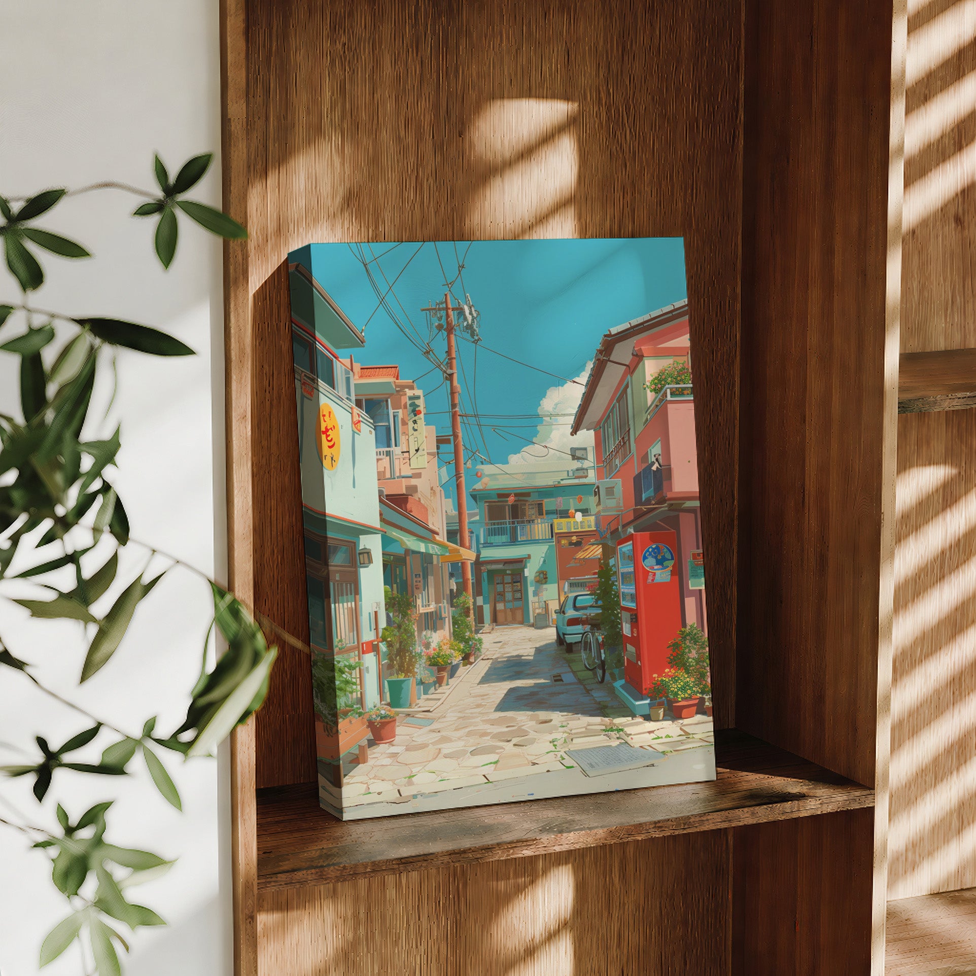 Kagurazaka Tokyo Vintage Alley large format wall art preview by Seji Art