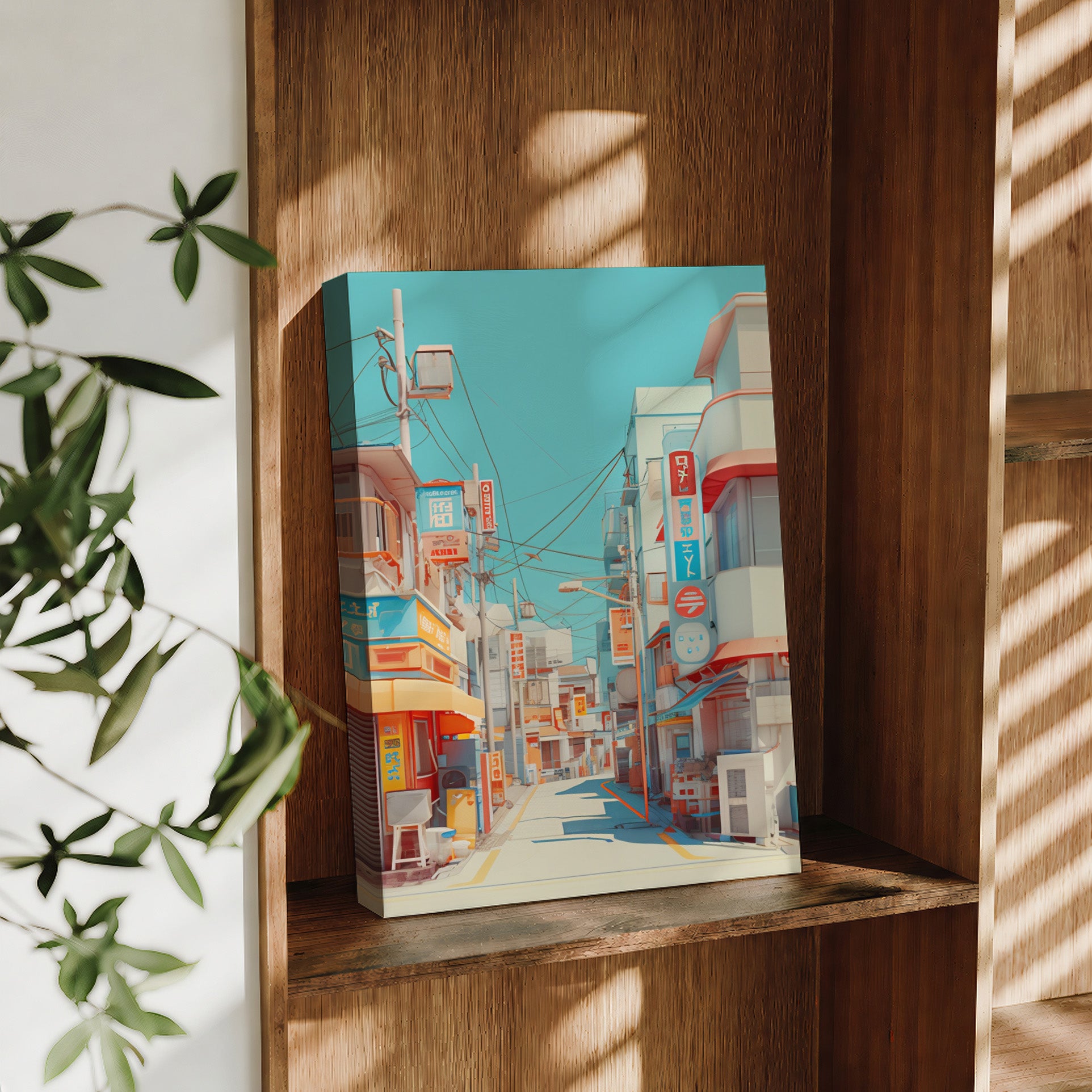 Koenji Tokyo Showa Retail Street large format wall art preview by Seji Art