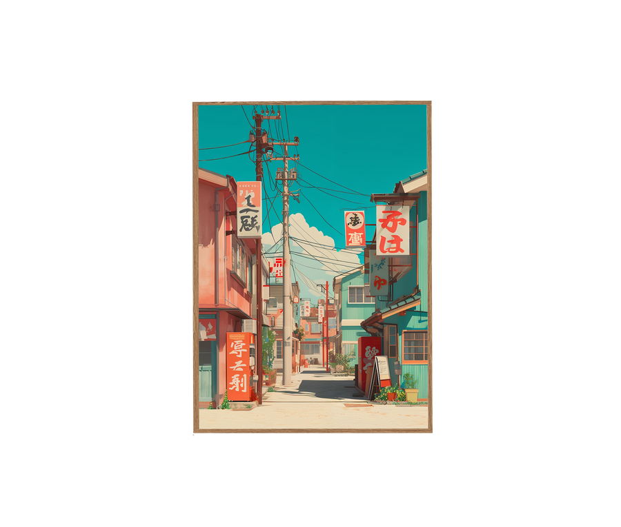 Nezu Tokyo Showa Red Signage Street Art