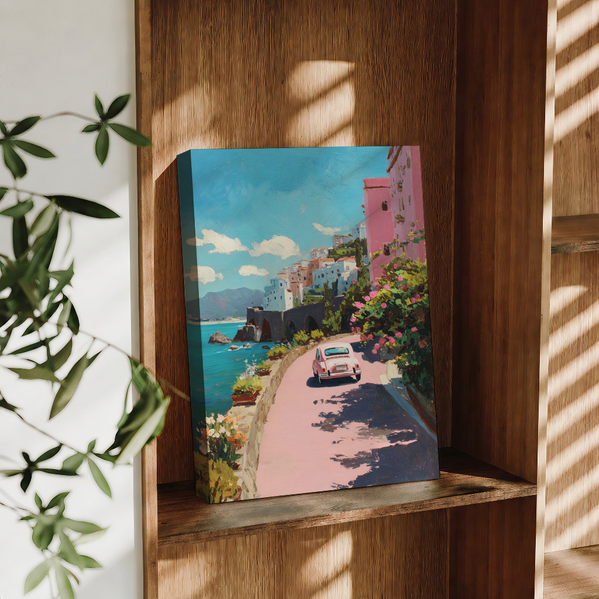 Capri Amalfi Coast travel art print product preview by Seji Art