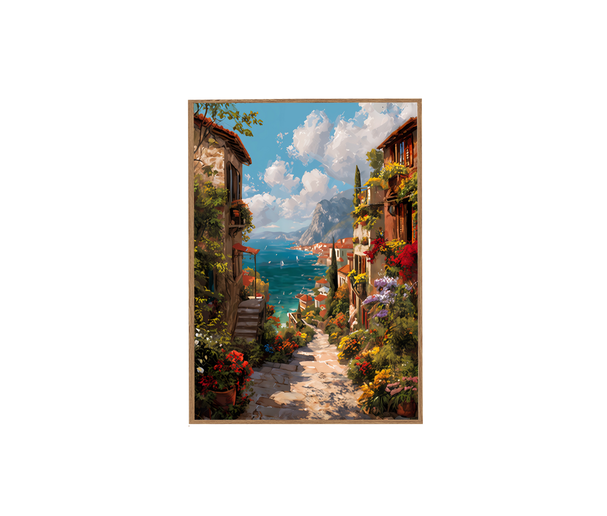 Sheung Wan Hong Kong Tram Motion Blur Wall Art Print poster original preview