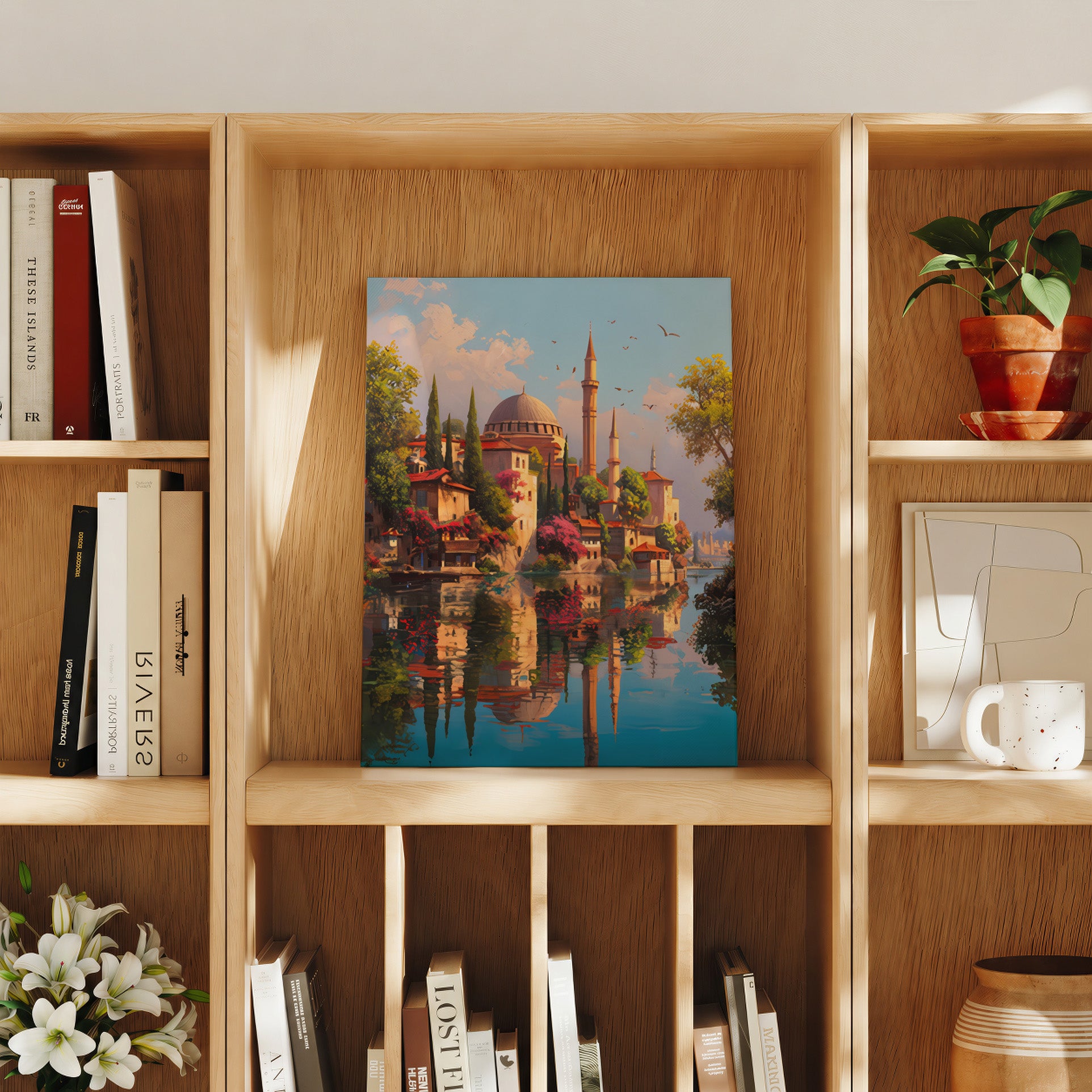 Bukhara Uzbekistan Domed Palace travel art print product preview by Seji Art