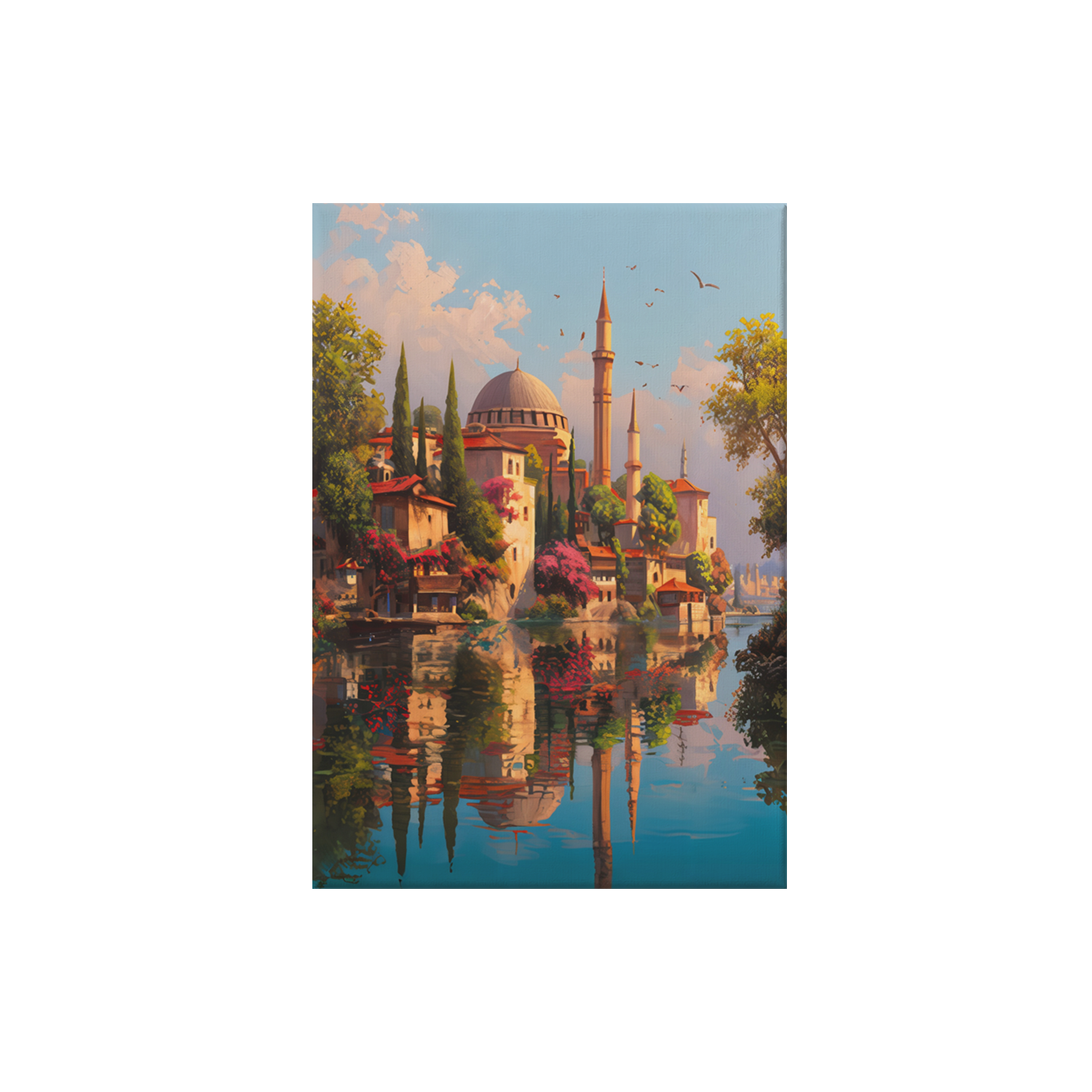 Bukhara Uzbekistan Domed Palace poster print preview by Seji Art