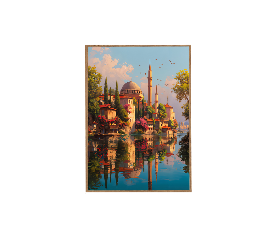 Bukhara Uzbekistan Domed Palace wall art print by Seji Art