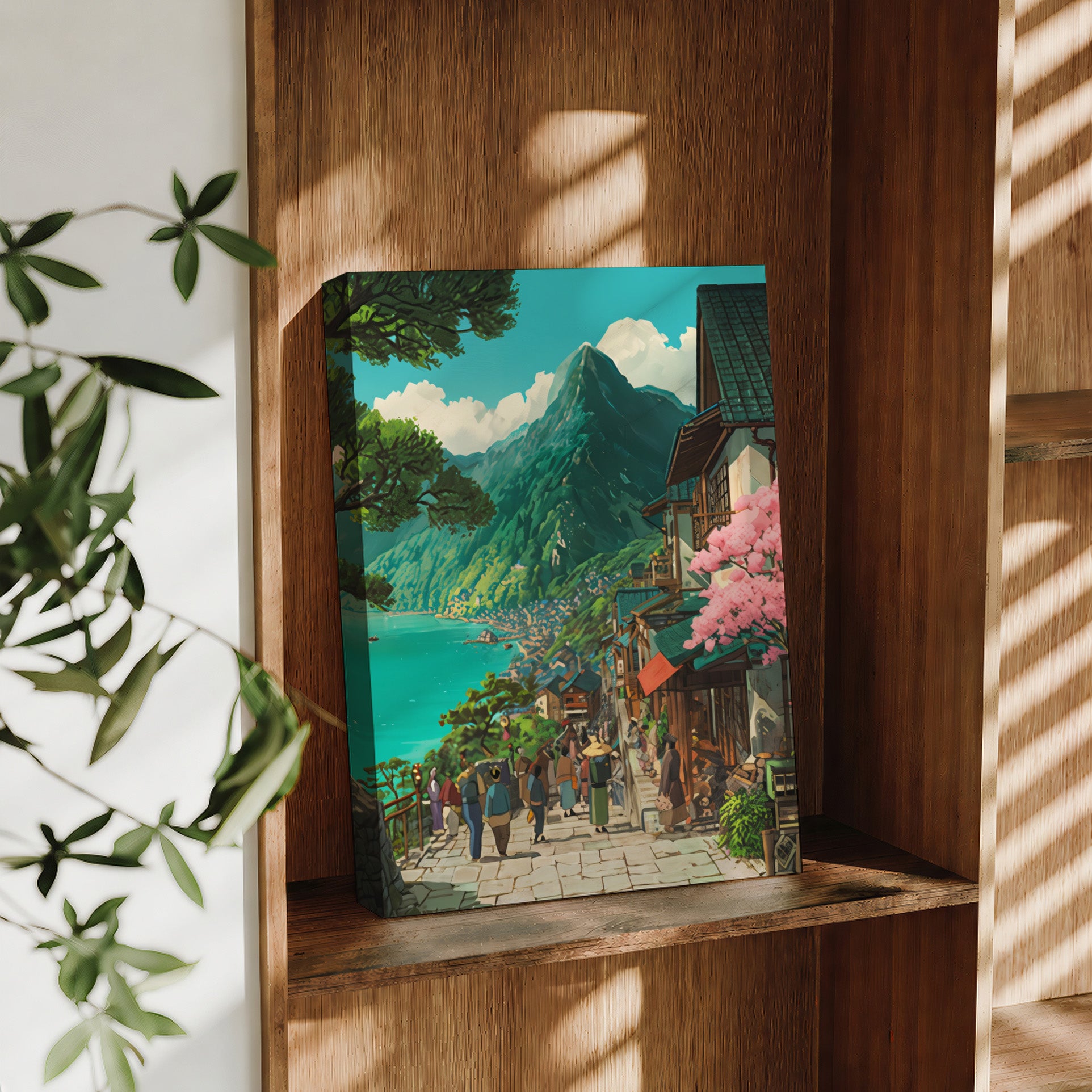 Lijiang Yunnan Cherry Blossom Village travel art print product preview by Seji Art