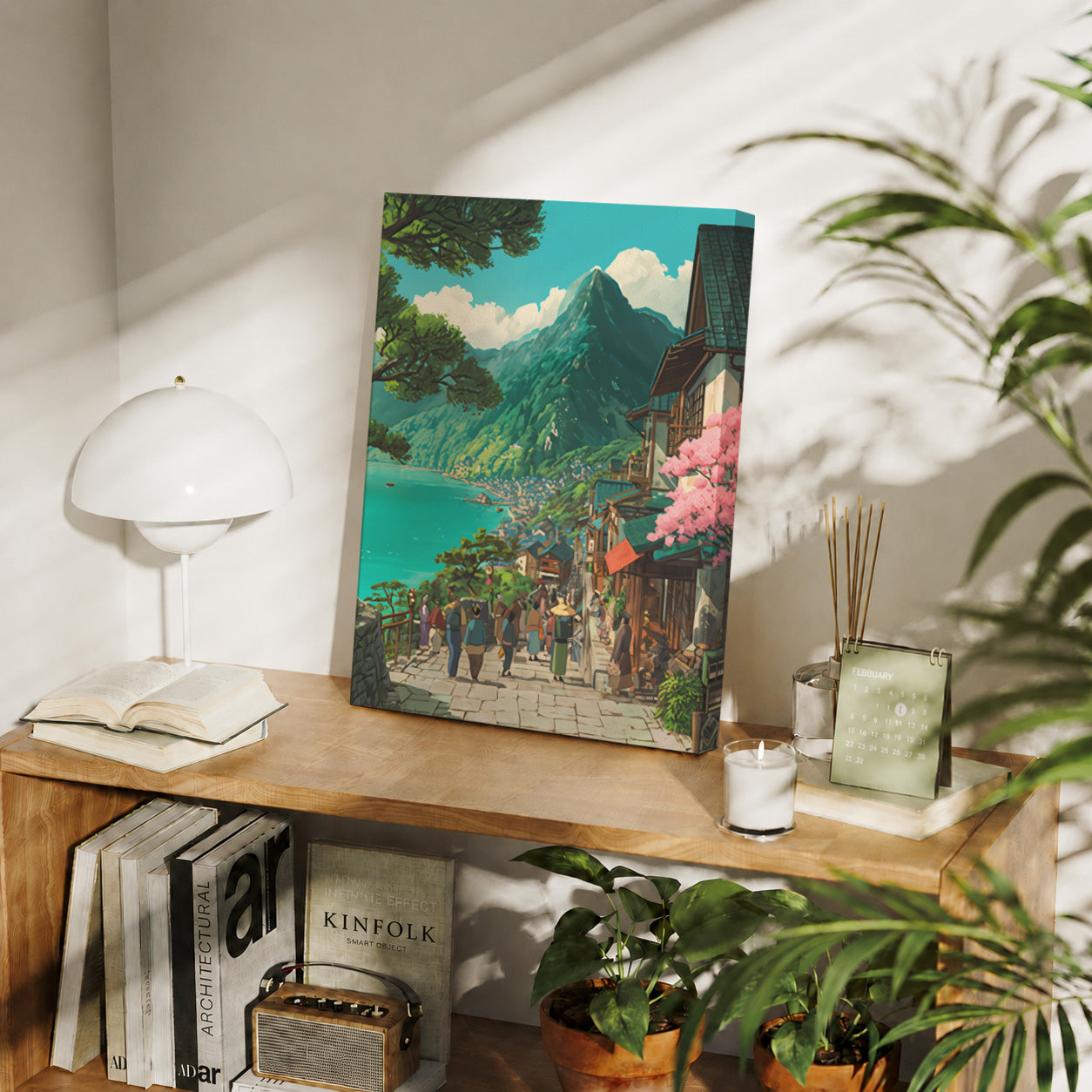 Lijiang Yunnan Cherry Blossom Village large format wall art preview by Seji Art