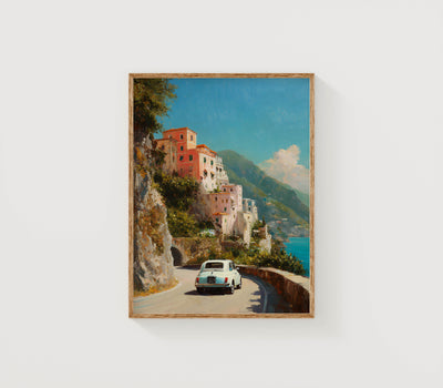 Amalfi Coast Rustic Art