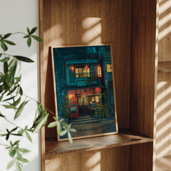Shinjuku Tokyo Ramen Shop canvas wall art preview by Seji Art