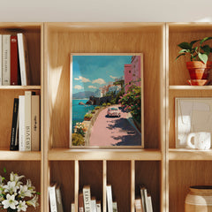 Capri Amalfi Coast canvas wall art preview by Seji Art