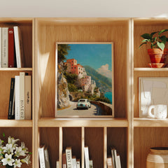 Positano Amalfi Coast canvas wall art preview by Seji Art