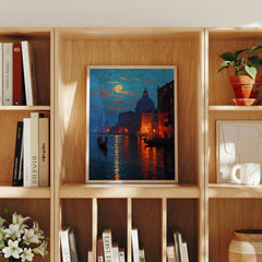 San Marco Venice Canal canvas wall art preview by Seji Art