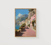 Amalfi Coast Vintage Art