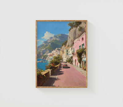 Amalfi Coast Vintage Art