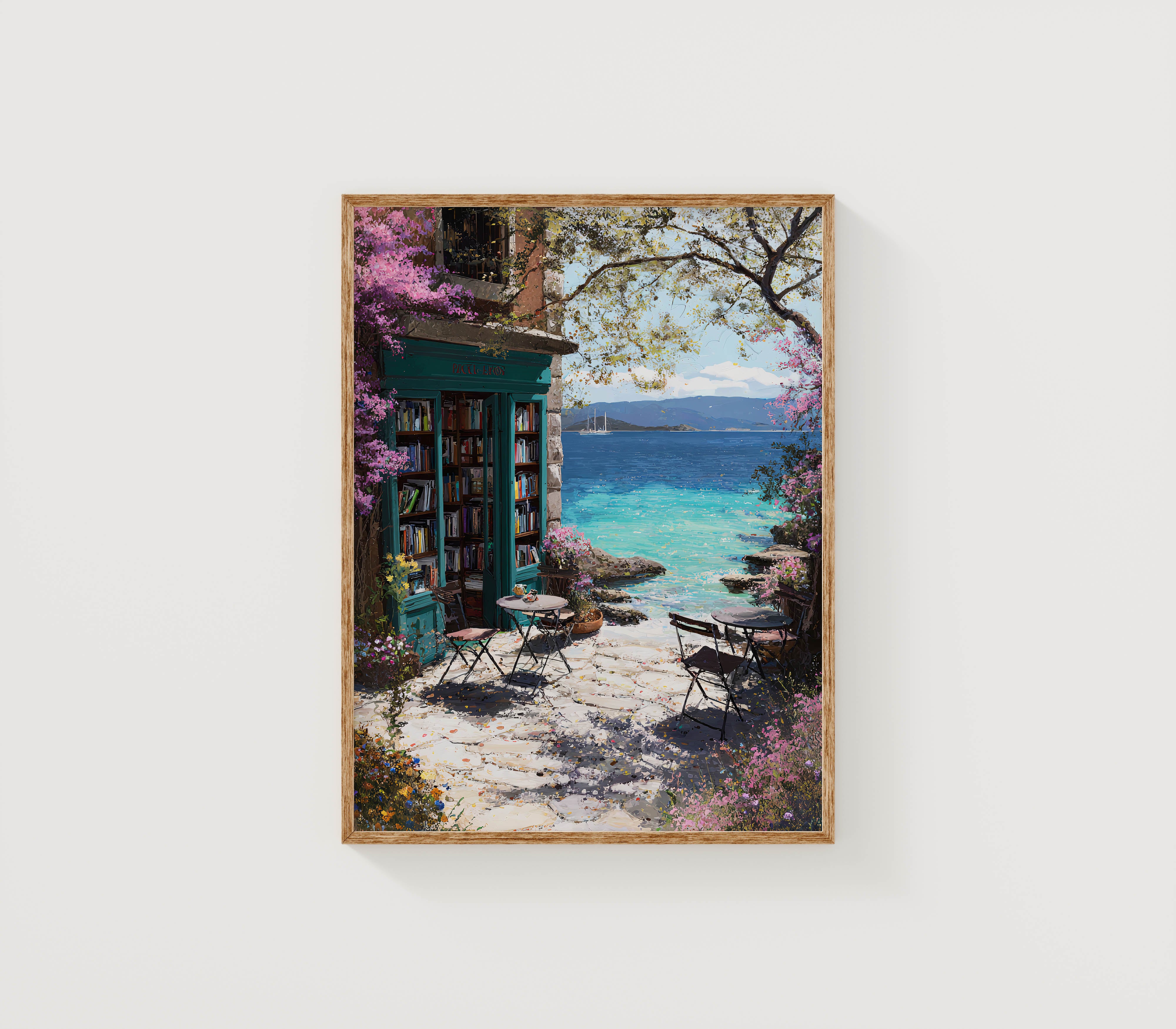Coastal Bookstore Cafe Art