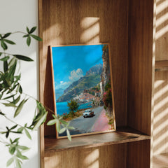 Maiori Amalfi Coast canvas wall art preview by Seji Art