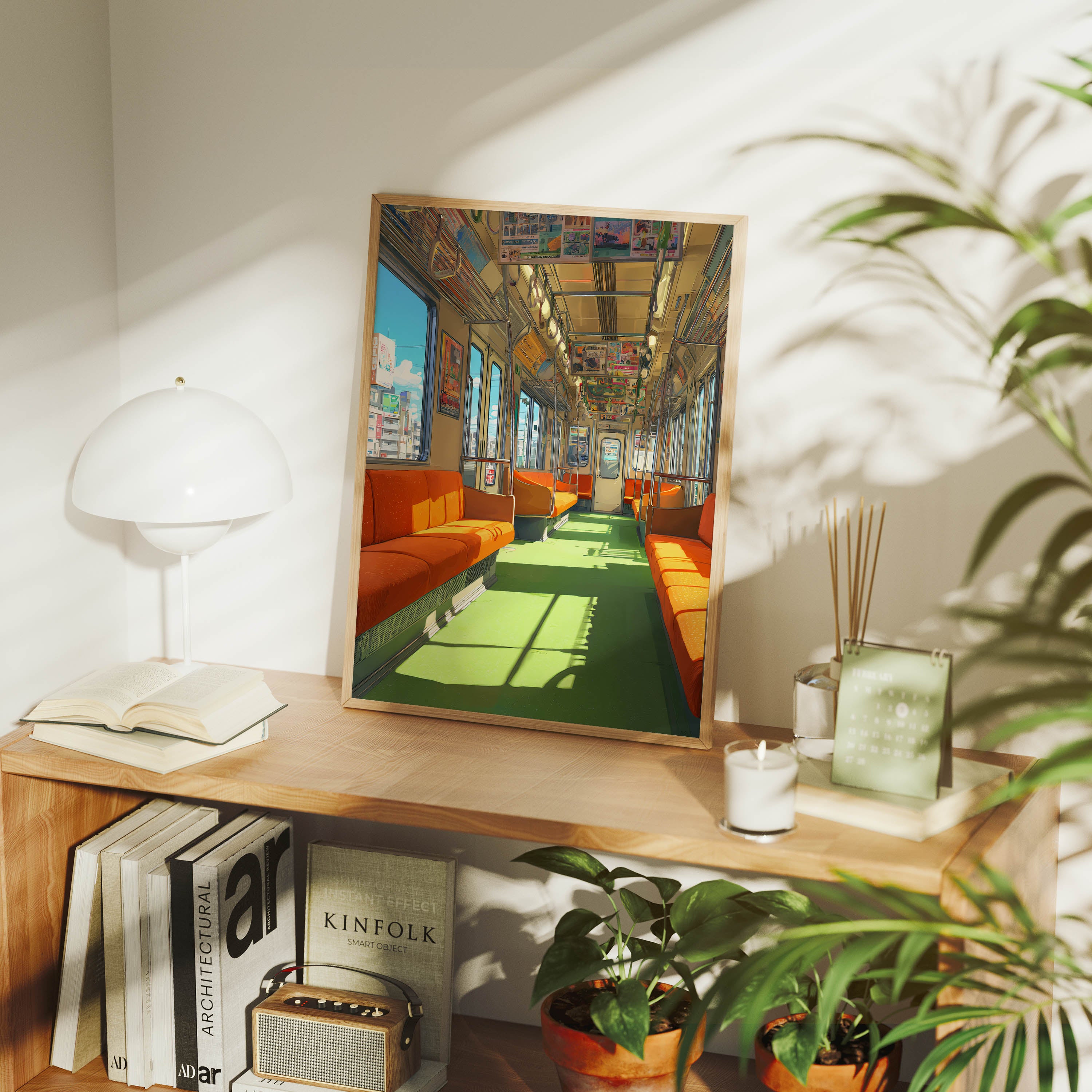 Ginza Tokyo Metro Wall Art Print | Seji Art
