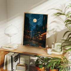 Shirakawa Kyoto Gion Canal canvas wall art preview by Seji Art