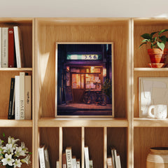 Hokkaido Cozy Ramen Shop canvas wall art preview by Seji Art
