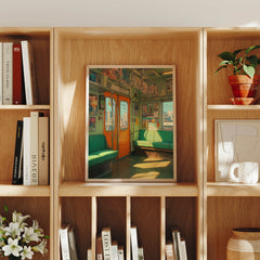 Shinkansen Tokyo Train canvas wall art preview by Seji Art