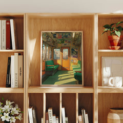 Yokohama Japanese Metro canvas wall art preview by Seji Art