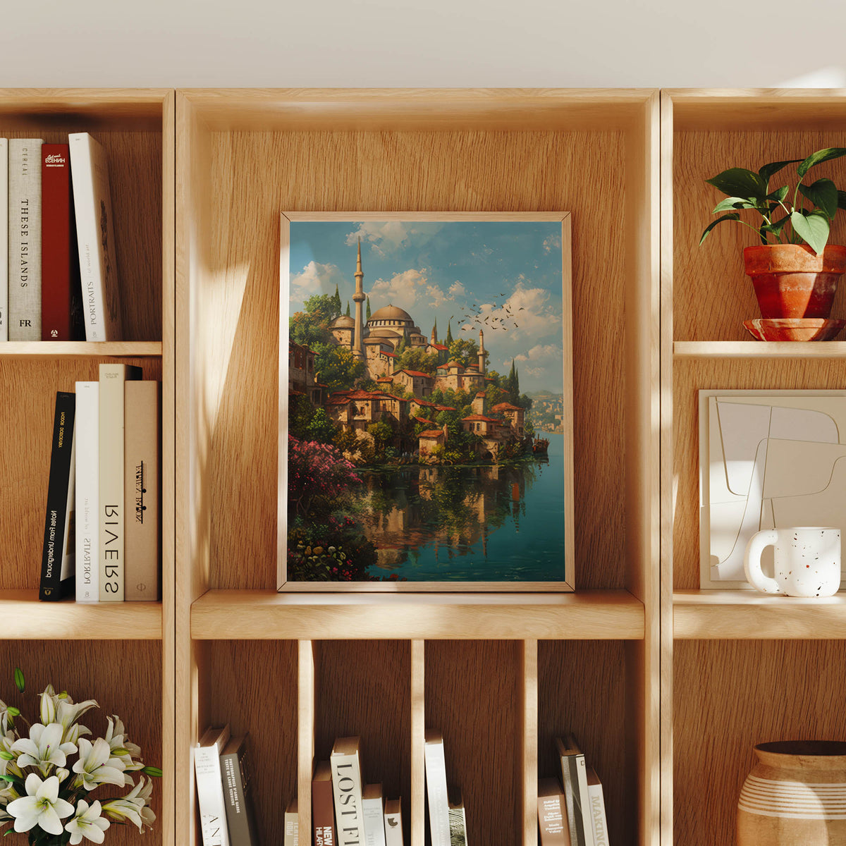 Samarkand Uzbekistan Citadel Reflection canvas wall art preview by Seji Art