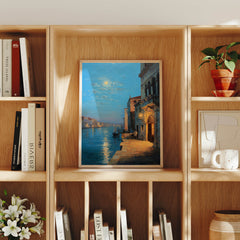 Fondamenta Burano Venetian canvas wall art preview by Seji Art