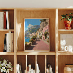 Praiano Amalfi Coast canvas wall art preview by Seji Art