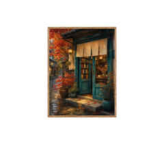 Kyoto Autumn Storefront Wall Art Print poster original preview