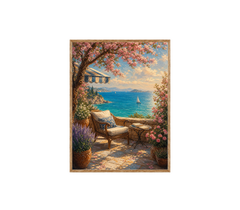 Capri Sea View Terrace Wall Art Print poster original preview