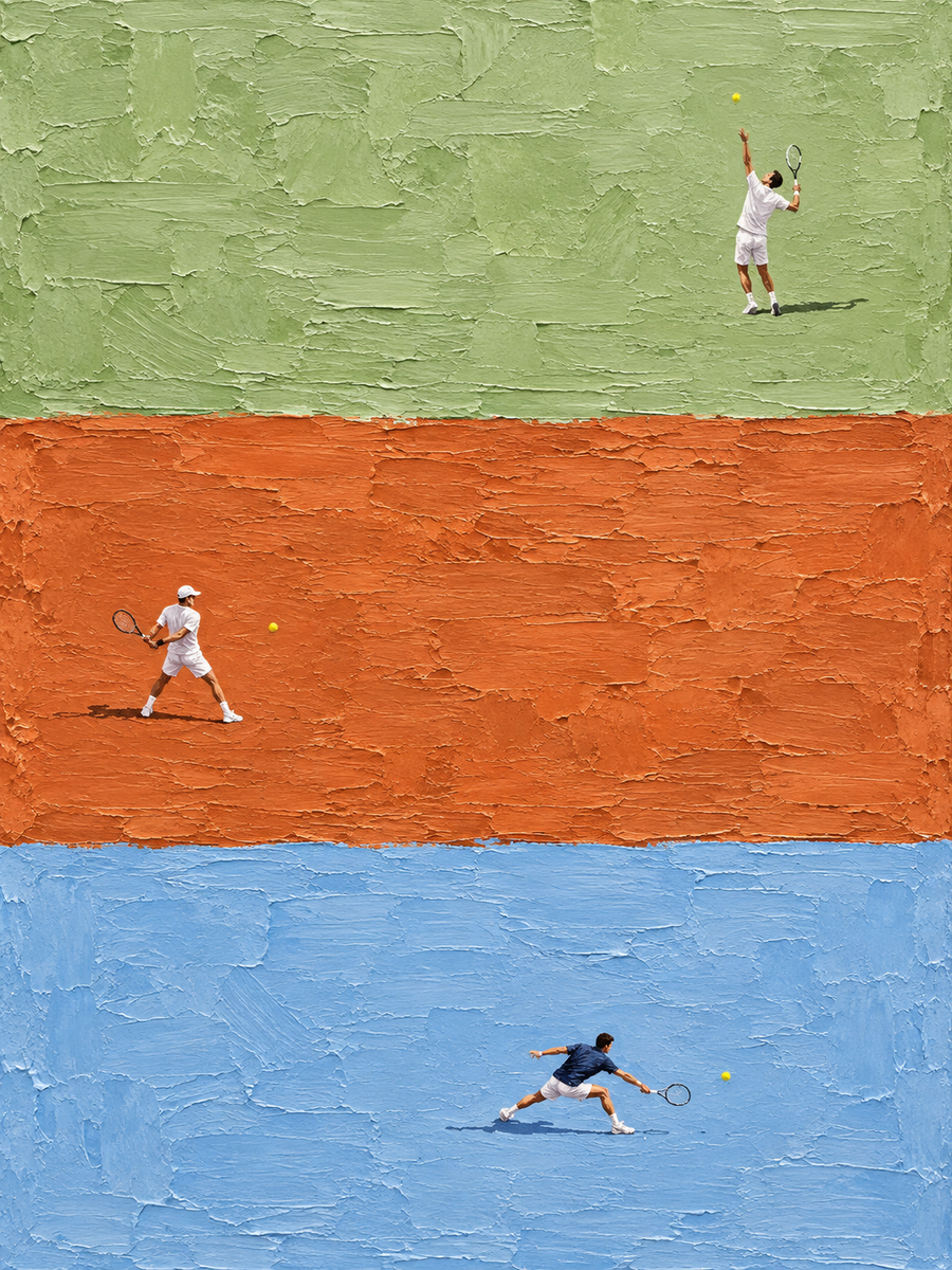 Three Courts Tennis primary artwork by Seji Art