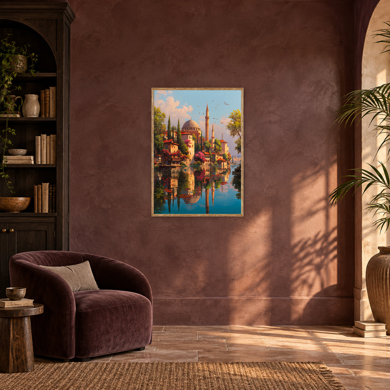 Bukhara Uzbekistan Domed Palace Wall Art Print poster room mockup 3
