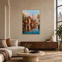 Bukhara Uzbekistan Domed Palace Wall Art Print poster room mockup 4
