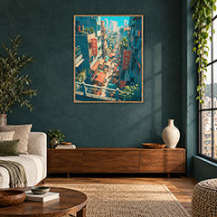 PEINTURE 70 poster room mockup 2