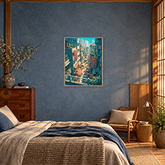 PEINTURE 70 poster room mockup 3