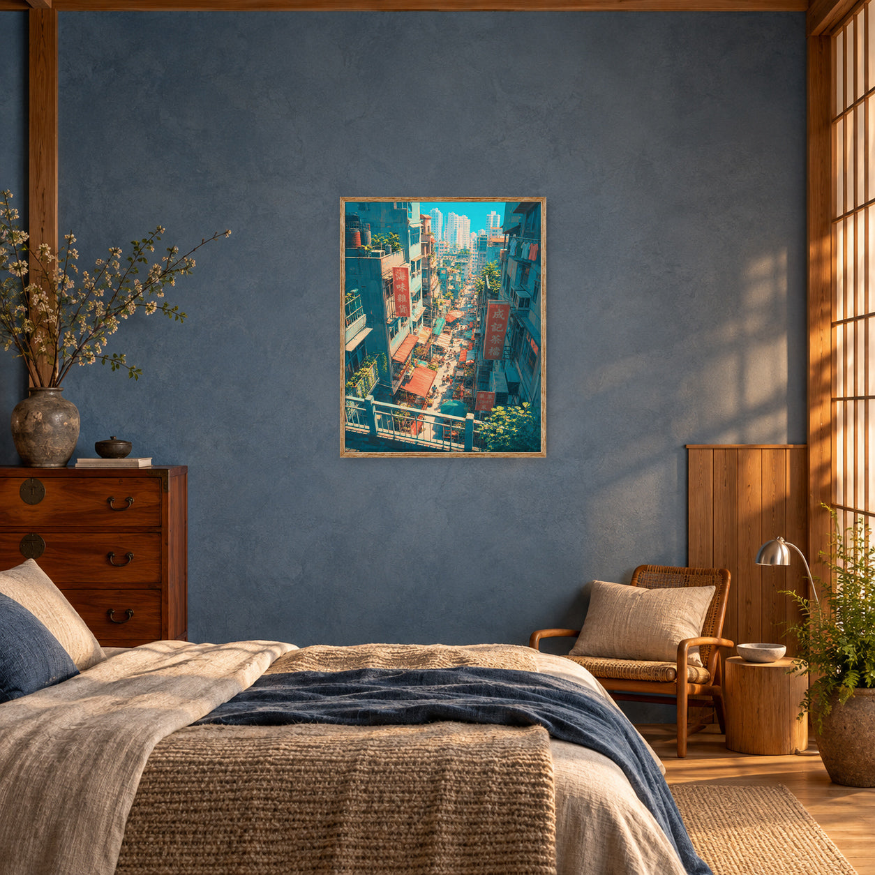 PEINTURE 70 poster room mockup 3