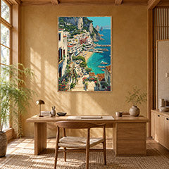 Antibes French Riviera Marina Wall Art Print poster room mockup 5